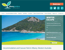 Tablet Screenshot of albanygardens.com.au